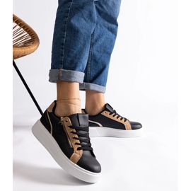 D/CEO Schwarze Benedetta-Sportsneaker für Damen 2