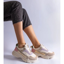 D/CEO Mehrfarbige Sneakers mit glitzernden Clorinda-Einsätzen 2