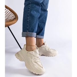 D/CEO Beigefarbene Damen-Sportsneaker Urena 2