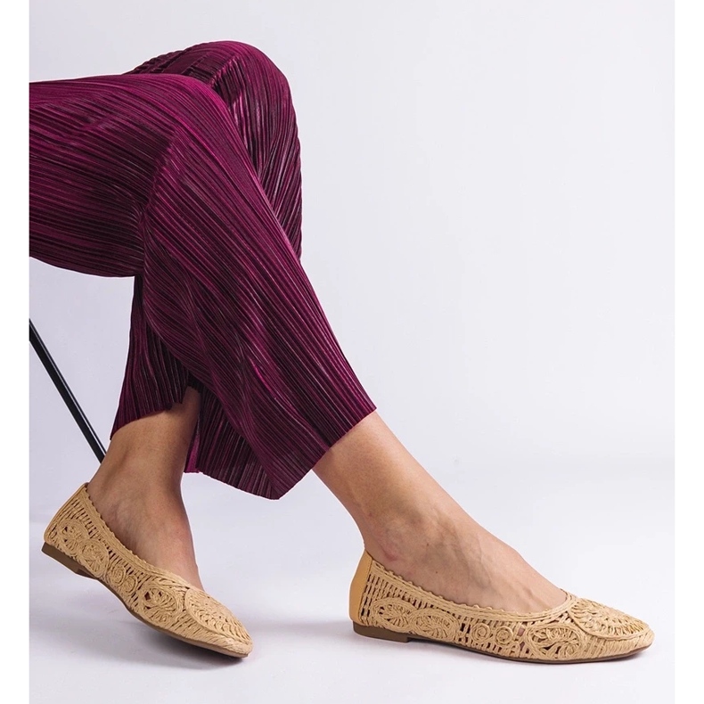 D/CEO Beige Ballerinas geflochtene Salinela 2