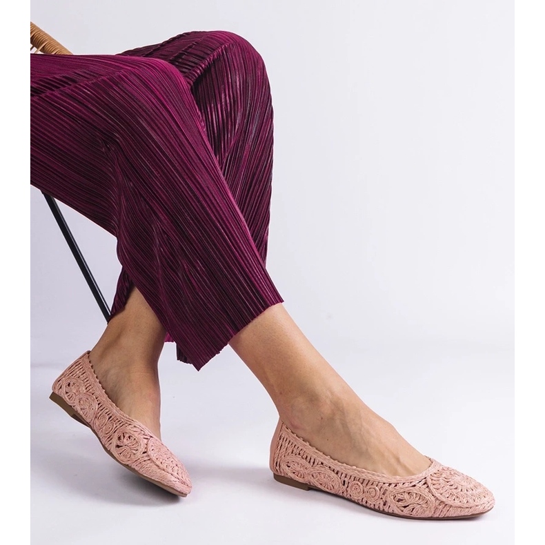 D/CEO Rosa geflochtene Ballerinas von Salinela 2