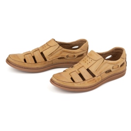 Polbut Openwork Lederschuhe 06 für Sommer Beige 8