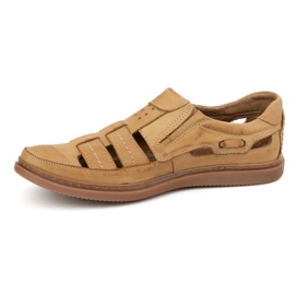 Polbut Openwork Lederschuhe 06 für Sommer Beige 2