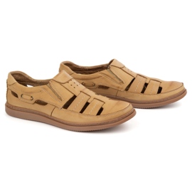 Polbut Openwork Lederschuhe 06 für Sommer Beige 3