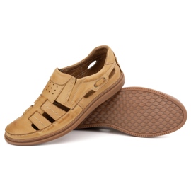 Polbut Openwork Lederschuhe 06 für Sommer Beige 5