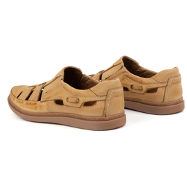 Polbut Openwork Lederschuhe 06 für Sommer Beige 6