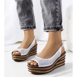 D/CEO Silberne Espadrilles auf dem Griner Wedge silber- 1