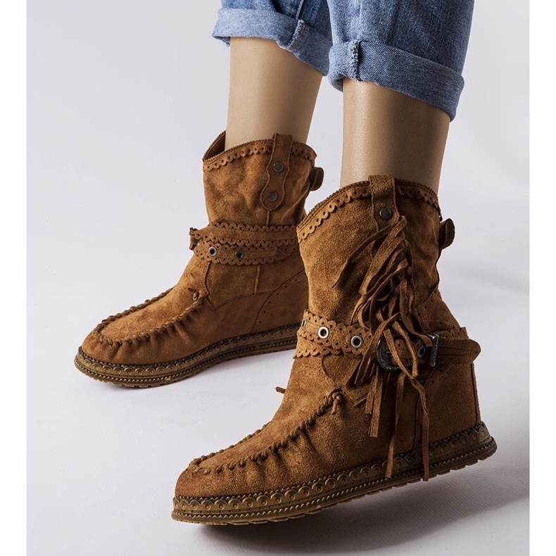 D/CEO Braune Keilstiefel von Teodata 1