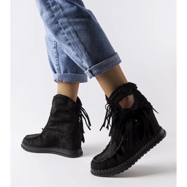 D/CEO Schwarze Keilstiefel von Giudice 1