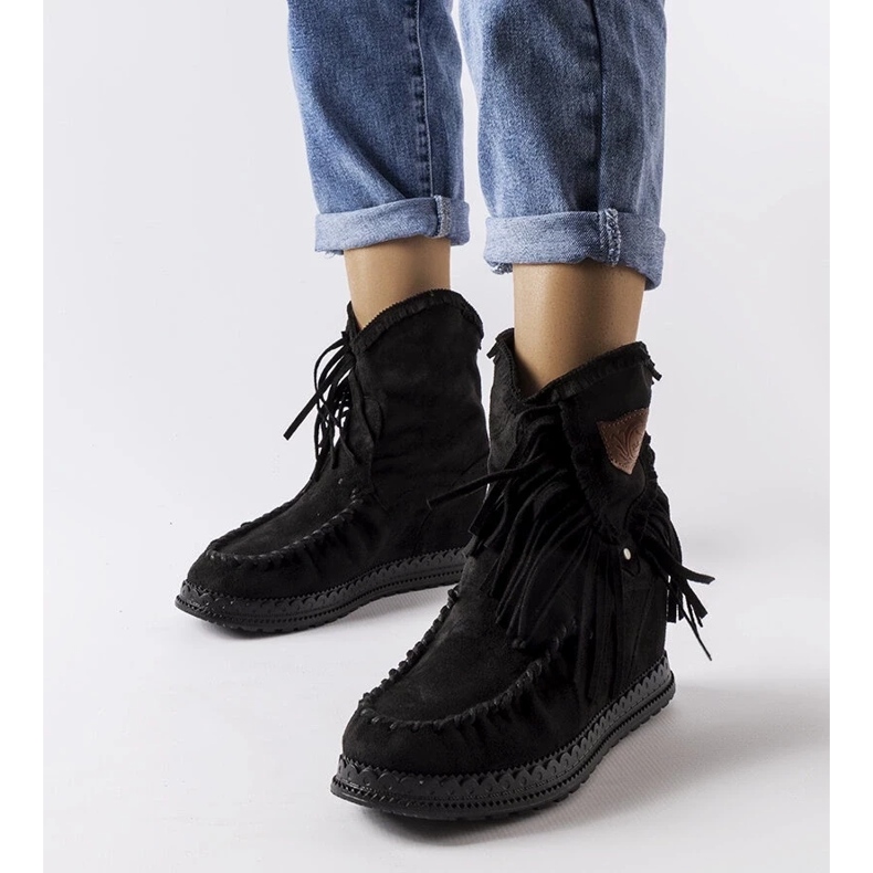 D/CEO Schwarze Keilstiefel von Giudice 2