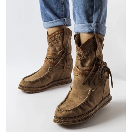 D/CEO Dunkelbraune Keilstiefel von Beausoleil 1