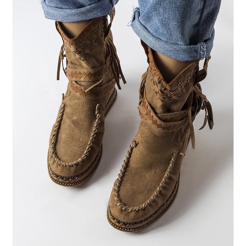 D/CEO Dunkelbraune Keilstiefel von Beausoleil 2