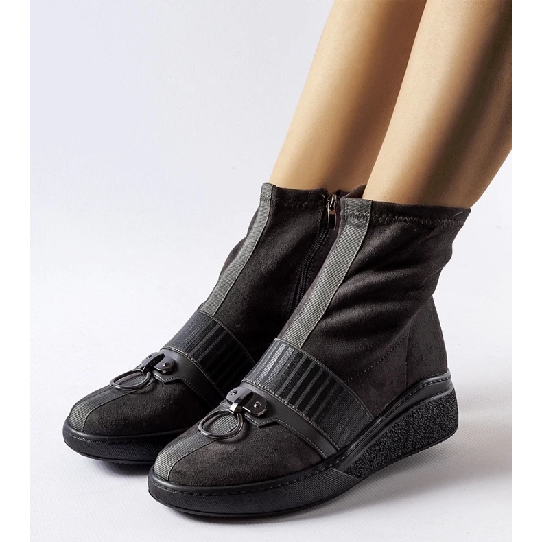 D/CEO Graue Sockenstiefeletten von Colonnata 2