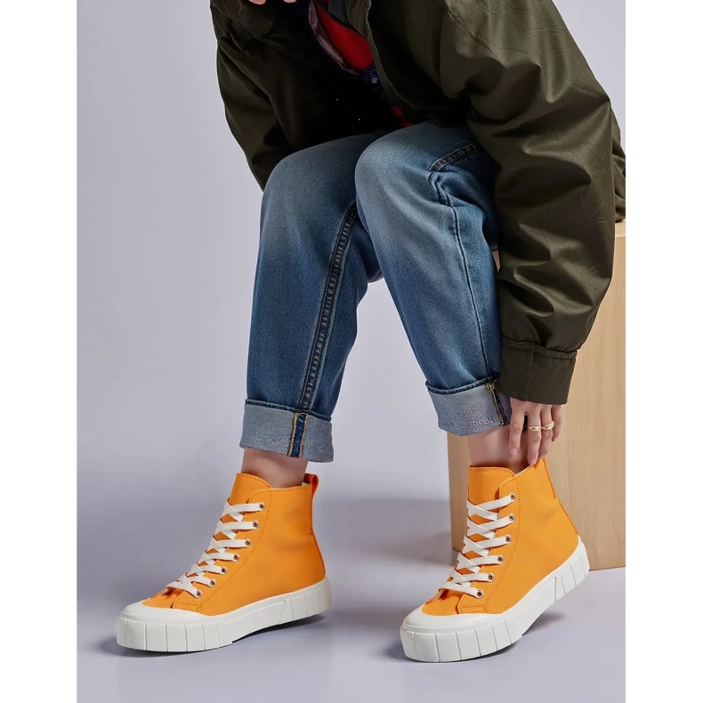 Damen Arvel Orange Sneakers 1