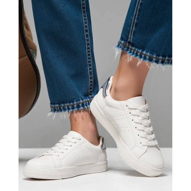 Frauen -Sneaker sind Silber silber- 2