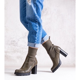 D/CEO Grüne Stiefeletten aus Asera-Faux-Wildleder 2