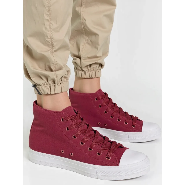 Frauen Livio Wine Red Turnschuhe rot 1