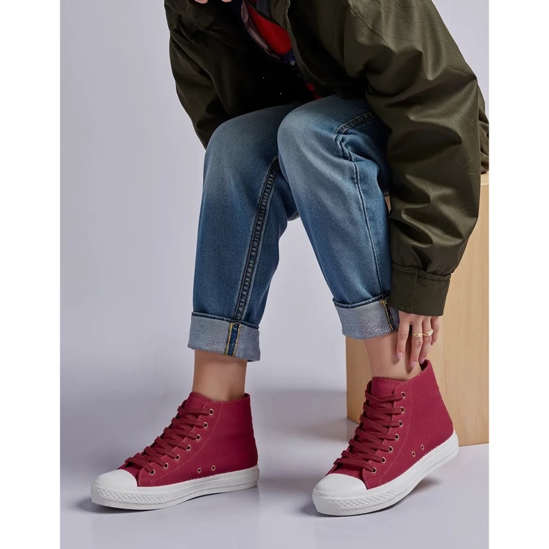 Frauen Livio Wine Red Turnschuhe rot 2