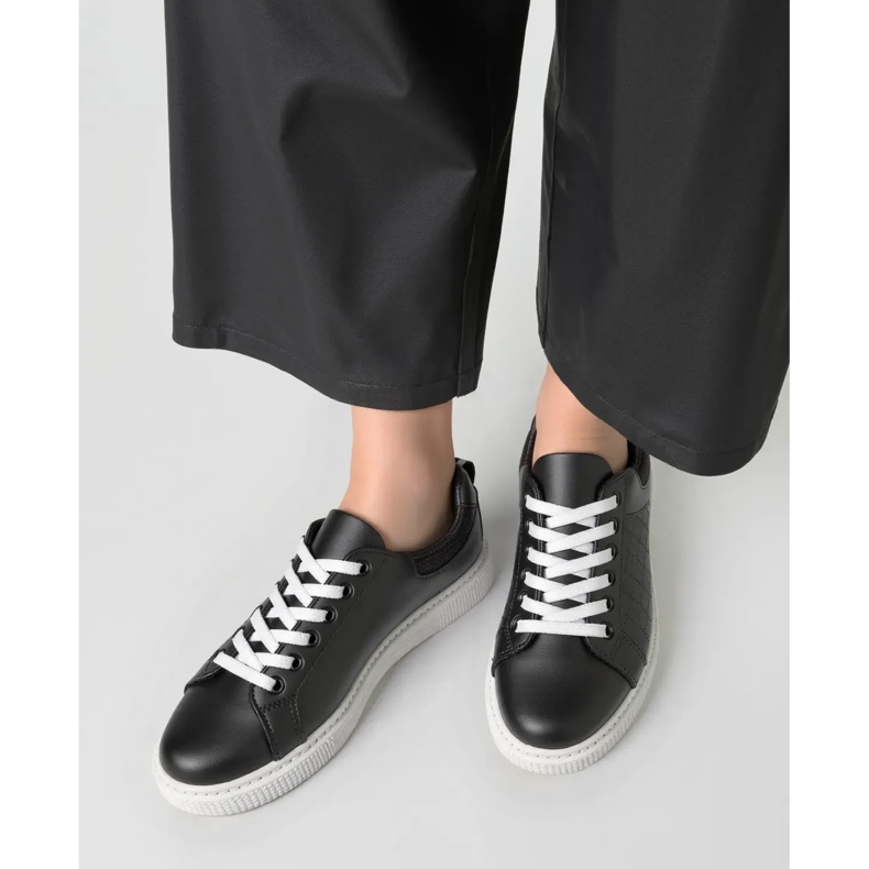 Frauen -Sneaker Veltor Black schwarz 1