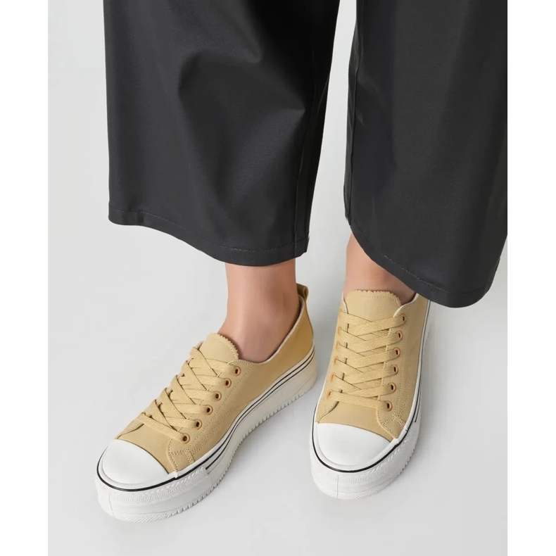 Frauen Kestor Khaki Sneakers beige 1