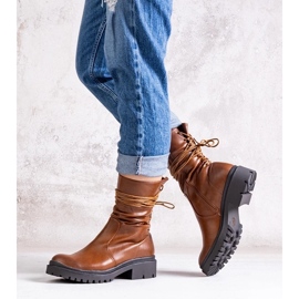 D/CEO Braune Stiefeletten aus Sahera-Faux-Wildleder 1