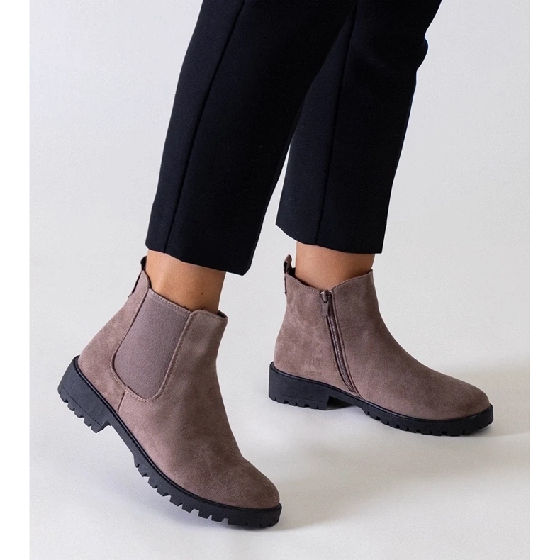 D/CEO Brown Classic Casual Stiefel mit Öko-Zamsz Salara braun 2