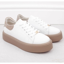 Sportschuhe auf der Filippo Paw546a White Plattform weiß 1