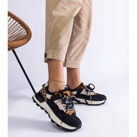 D/CEO Schwarze Turnschuhe mit einem Tiermotiv Soria dekoriert 2