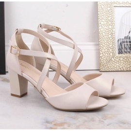 High Heels Sergio Leone SK367C Beige 1