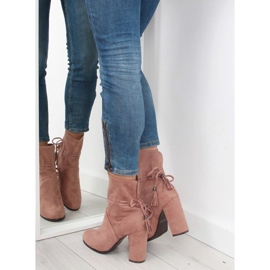 Stiefel mit breitem Absatz rosa 1318 rosa 1