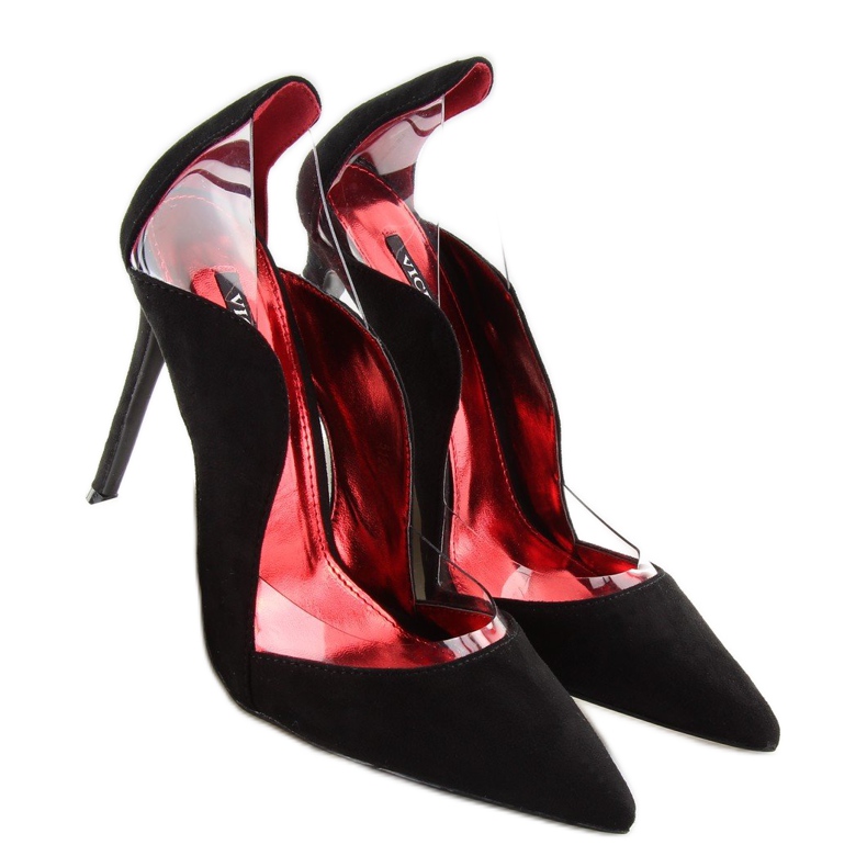 Schwarze Stifte mit transparenten Einsätzen 1