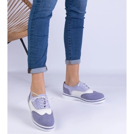 Violet Classic Oxford Schuhe lila 1