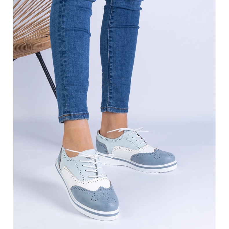 Blue Classic Oxford Schuhe blau 1