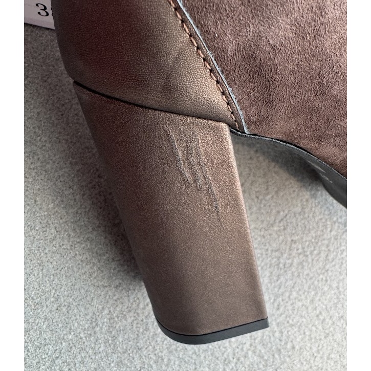 Wildleder-High-Heel-Pumps Laura Messi 2702 Braun 2