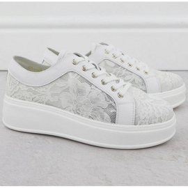 S.Barski Schuhe auf der Plattform S. Barski Hy51-059 Weiß 2