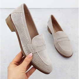 Openwork Wildleder Schuhe Lords Potocki Sz12585 Beige 1