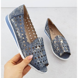 Jezzi Open Tool Openwork Shoes Jekeszi135-1 Blau 1