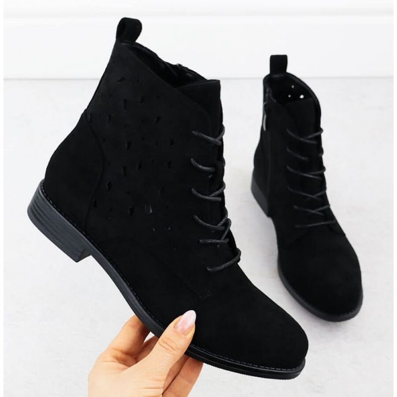 Bots S.Barski Hy51-136 Schwarze Stiefel 1