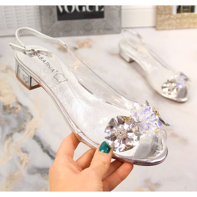 Sabatina SAB126A Sandalen Tanssparentien silber- 1