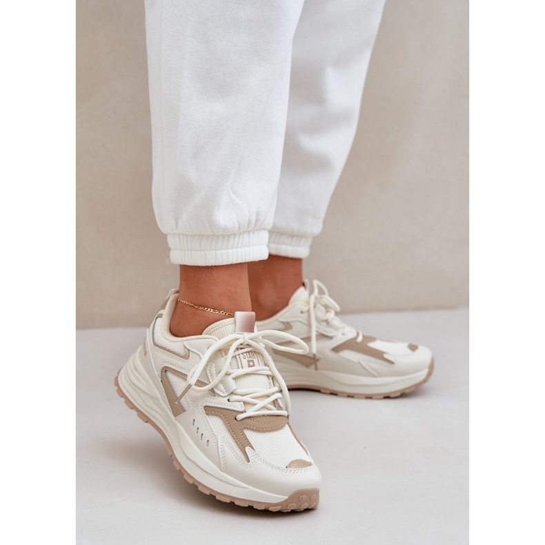 Frauen Sportschuhe Big Star NN274A096 Hi-Polish Beige System 2