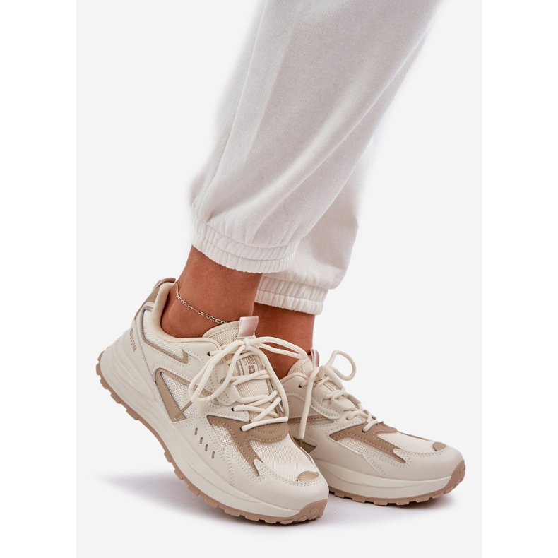 Frauen Sportschuhe Big Star NN274A096 Hi-Polish Beige System 1