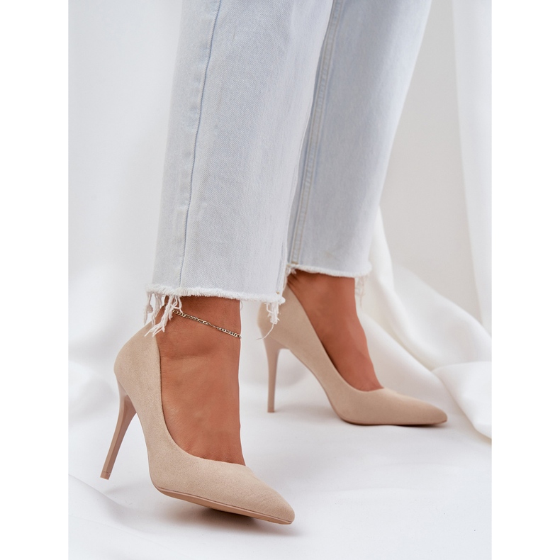 Klassische Öko -Simonable High Heels beige 2