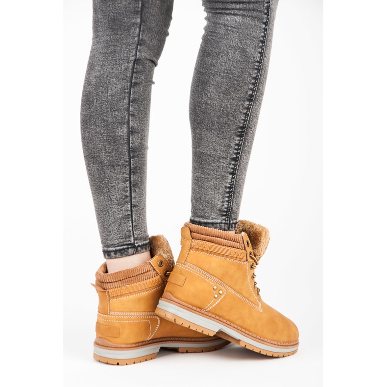 Trapper zum Schnüren braun 1