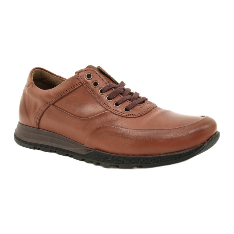Olivier Herren Leder Freizeitschuhe 902KNT braun 2