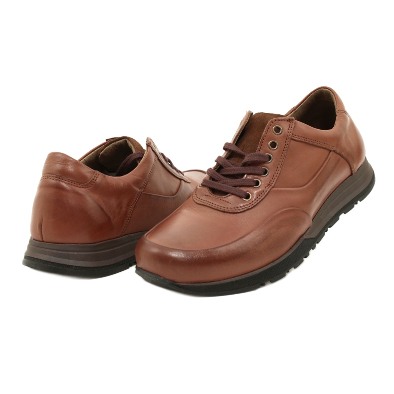 Olivier Herren Leder Freizeitschuhe 902KNT braun 6