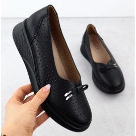 Schuhe auf der Vinceza 7896 Black Openwork -Plattform schwarz 1