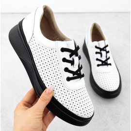 Openwork -Schuhe auf der Vinceza 79506 Weiße Plattform 1