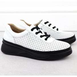 Openwork -Schuhe auf der Vinceza 79506 Weiße Plattform 2