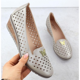 Vinceza Openwork -Schuhe in Vincez 58472 Jan359 golden 1