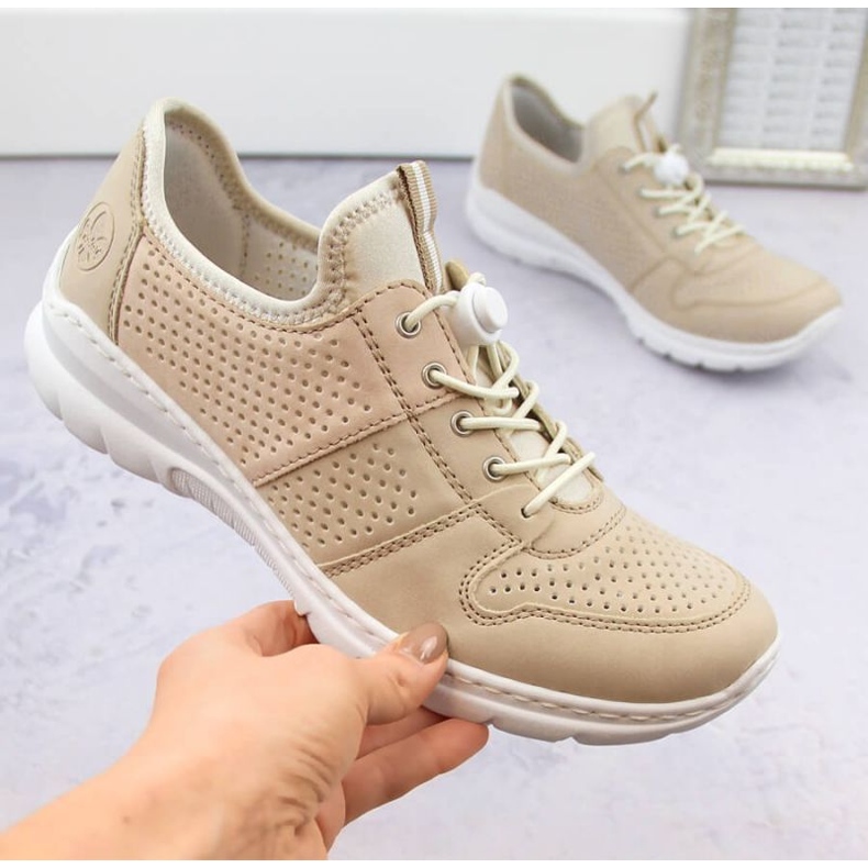 Rieker L3254-62 Beige Sportschuhe 1